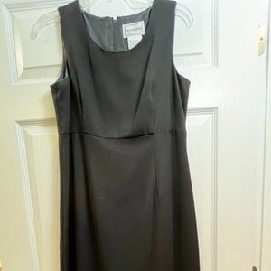 Vintage Karin Stevens Maxi Length, Sleeveless, Lined Dress w/Slit (Size 10)